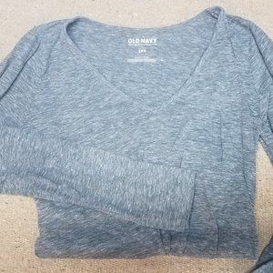 Old Navy long sleeve grey maternity t-shirt